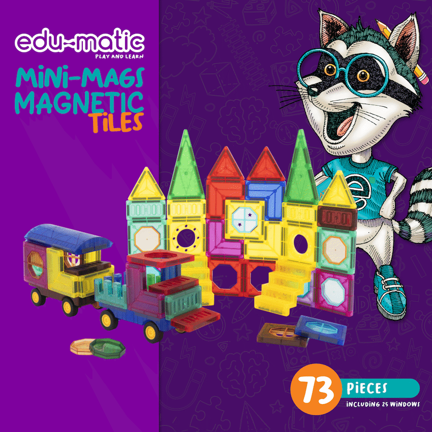 73 Magnetic Tiles, Windows, Stickers and Snowmen 3