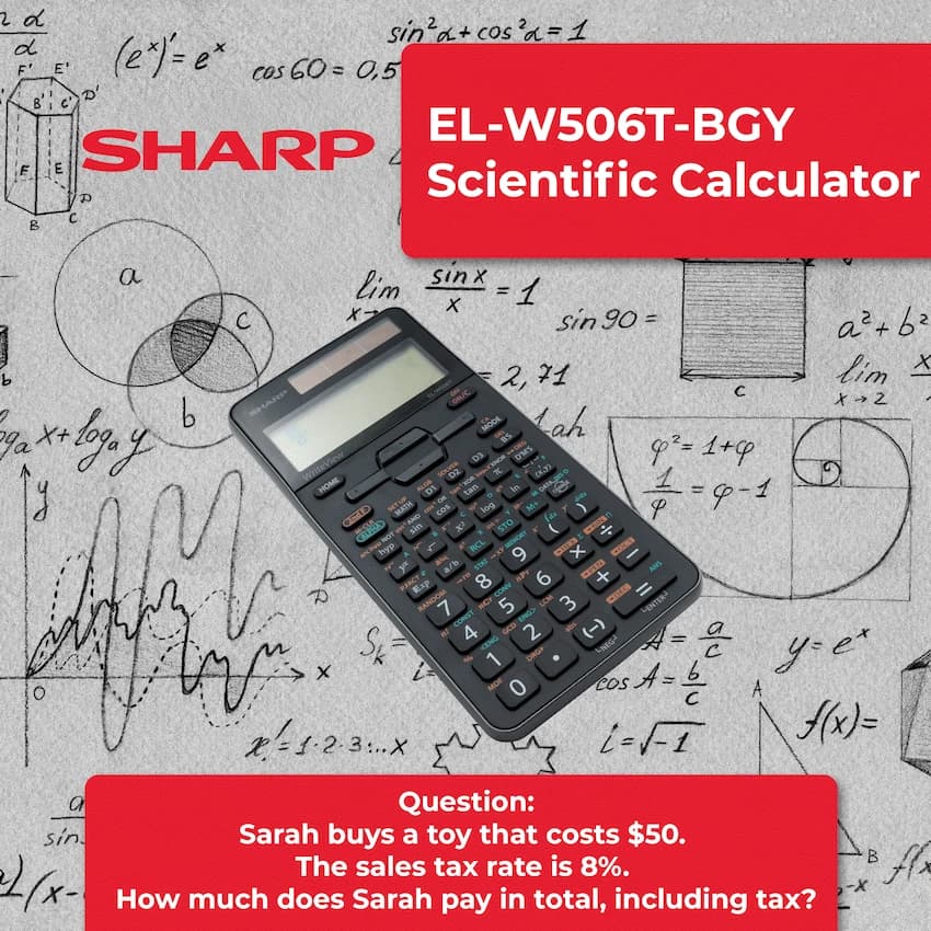 Sharp EL-W506T-BGY Scientific Calculator - 640 functions 2