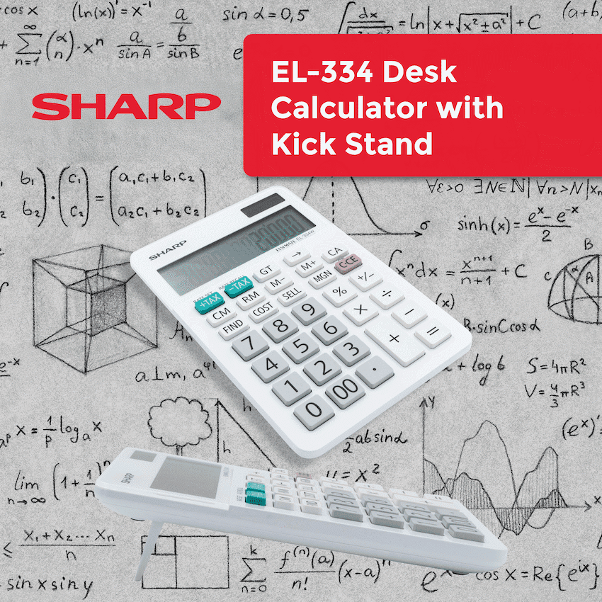 Sharp ElsiMate EL334WB - 12 Digit Desk Calculator 4