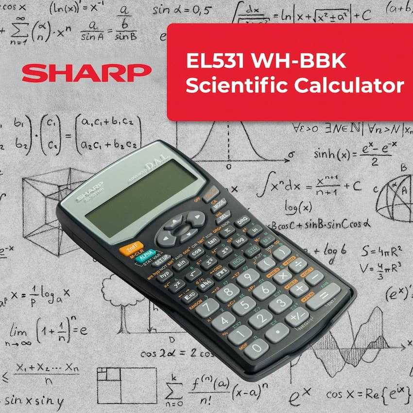 Sharp EL531 WH-BBK - Scientific Calculator - 272 Functions 4