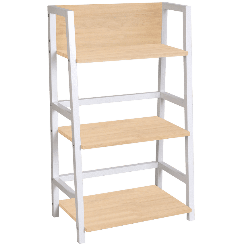 Everfurn Orchid Bookshelf with Powder-Coated Steel Frame