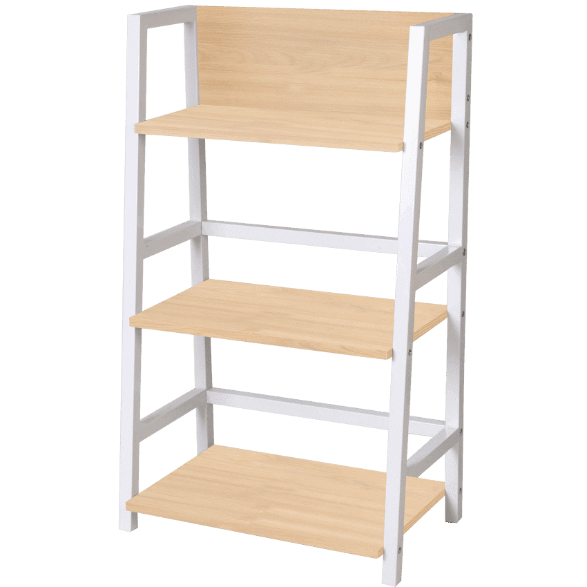 Everfurn Orchid Bookshelf with Powder-Coated Steel Frame 2