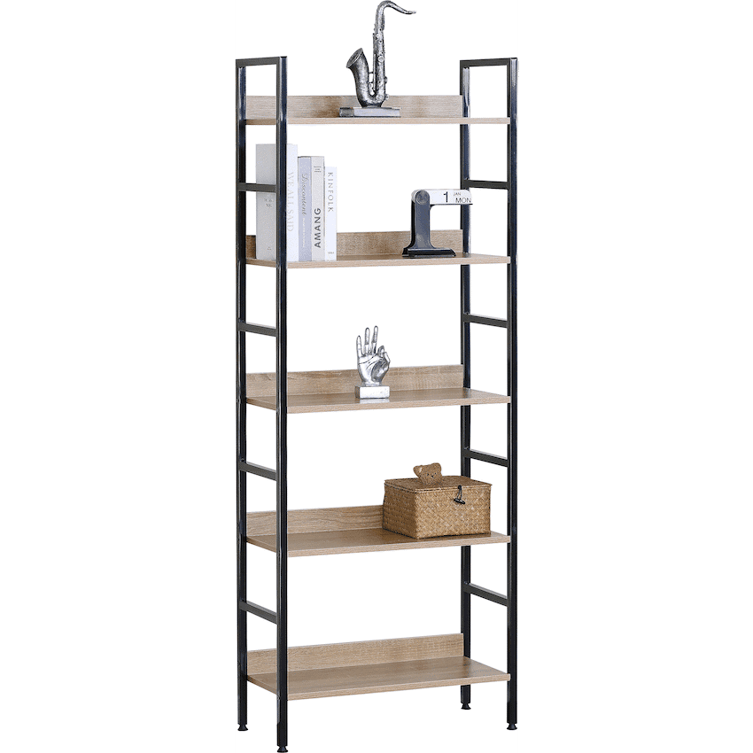 Everfurn Ethan Bookshelf - Oak 2