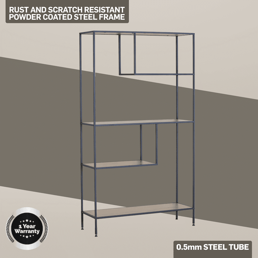 Everfurn Felix Bookshelf - Oak 5