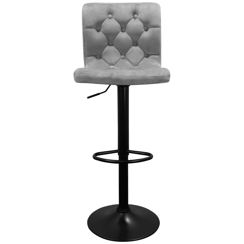 Bayer Large Barstool Grey with black base - Single 4