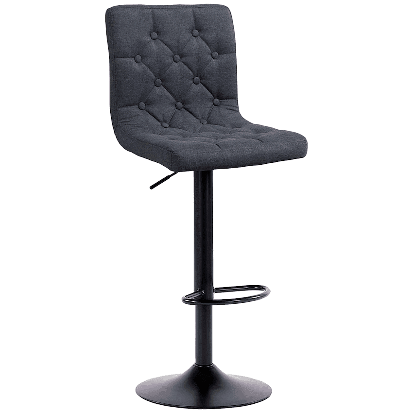 Bayer Large Barstool Grey with black base 3