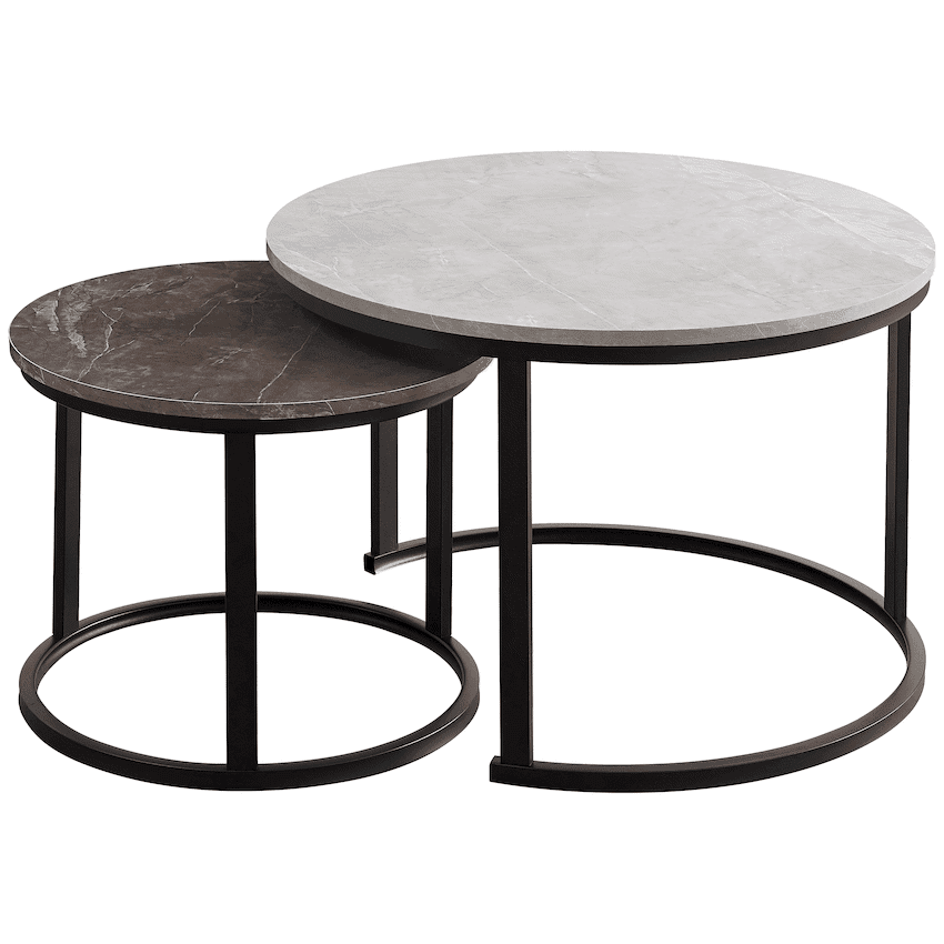 Nile Nesting Coffee Table Greyish 2