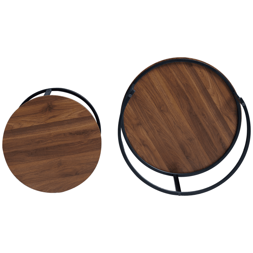 Everfurn Indus Nesting Coffee Table - Mahogany 2-Piece 2