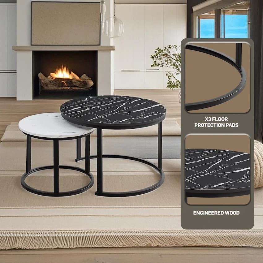 Indus Nesting Coffee Table Ying Yang 3