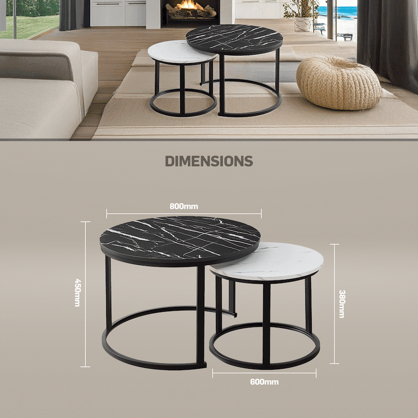 Indus Nesting Coffee Table Ying Yang 4