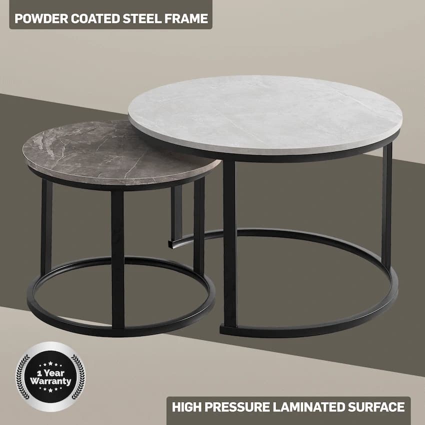 Indus Nesting Coffee Table Greyish 5