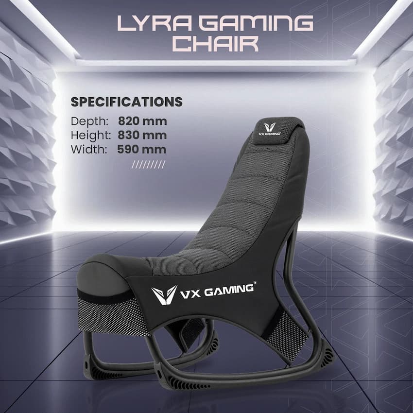 Everfurn VX Gaming Lyra Console Gaming Seat - Steel Alloy 4