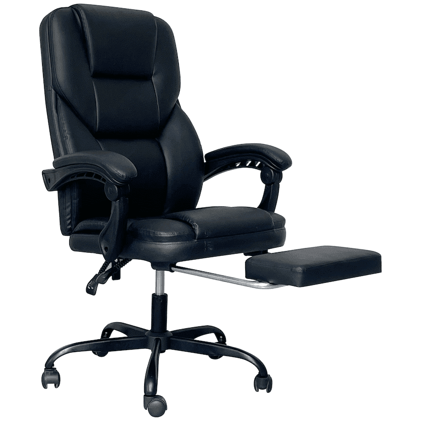 Everfurn Aries High Back Office Chair - Recline - Iron Base