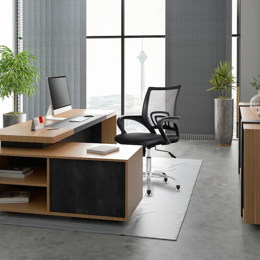 Everfurn Swift Mid Back Chair - Black 5