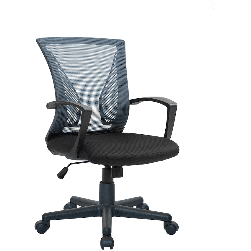 Simone Mid Back Office Chair Grey 2