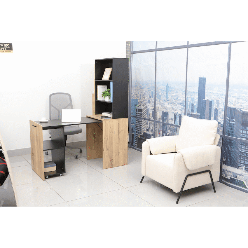 Adaptive Desk, With  Bookshelf 5