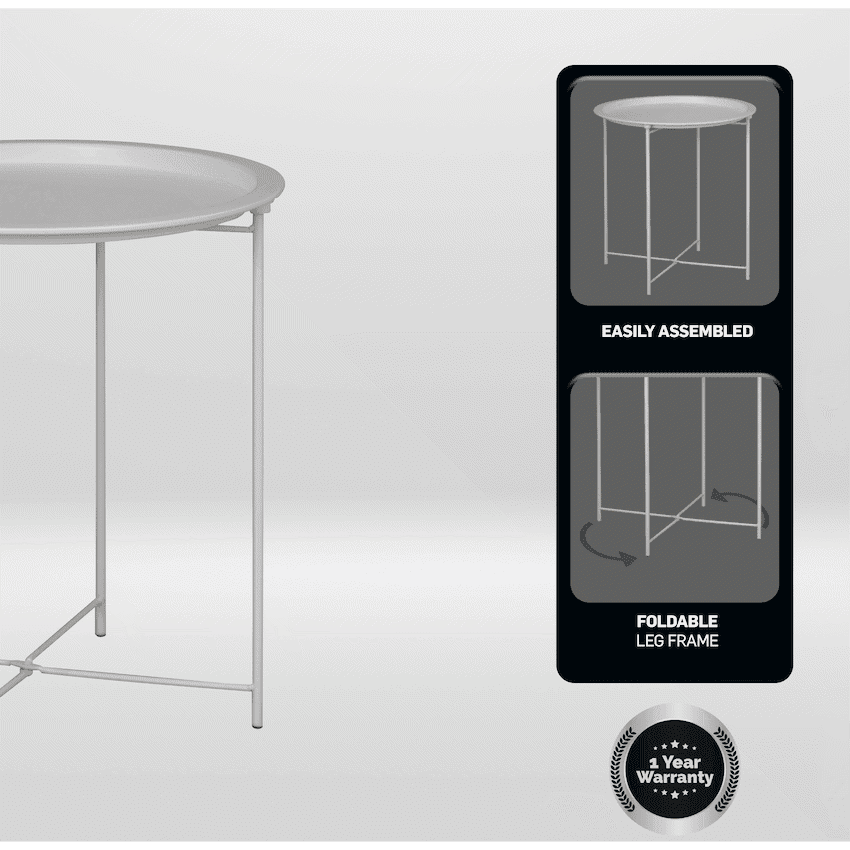 Everfurn Nala Side Table - White 4