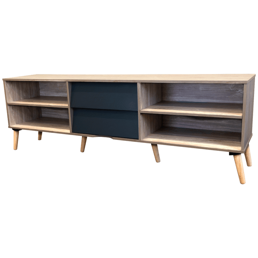 Everfurn Everest Tall TV Stand - 2 Drawers 4