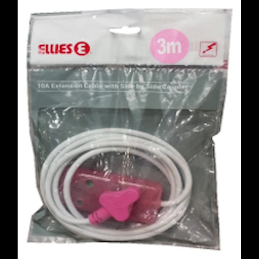 Ellies 2-Way Light-Duty Coloured Extension Lead - 5m 3