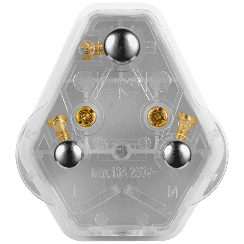 Ellies 16a Screw-on Plug Top - White 3