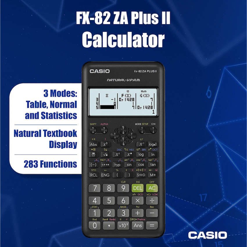 Casio FX-82 ZA Plus II Calculator 4