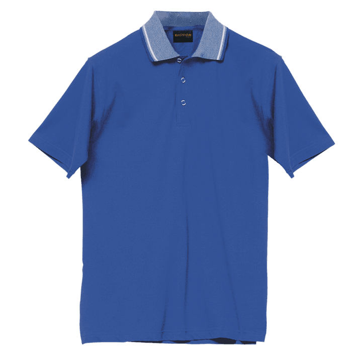 Jacquard Collar Golfer Mens 4