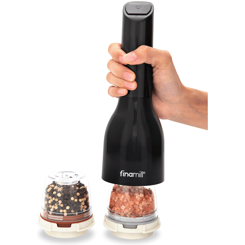 Finamill Battery-Operated Grinder - Midnight Black 2