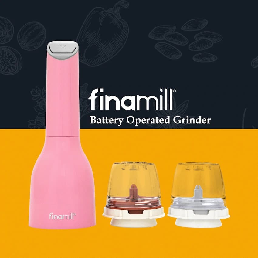 Finamill Battery-Operated Grinder - Pink 5