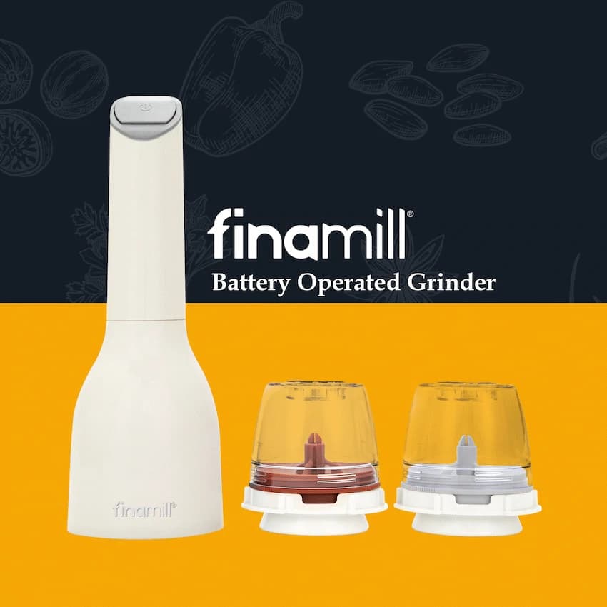 Finamill Battery-Operated Grinder - Soft Cream 5