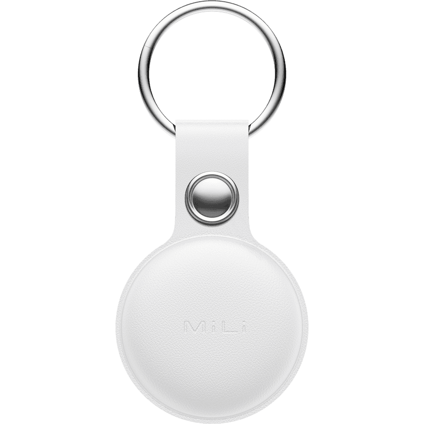 MiTag Apple-Compatible Tag with Leather Keychain Accessory - 1 Pack 2