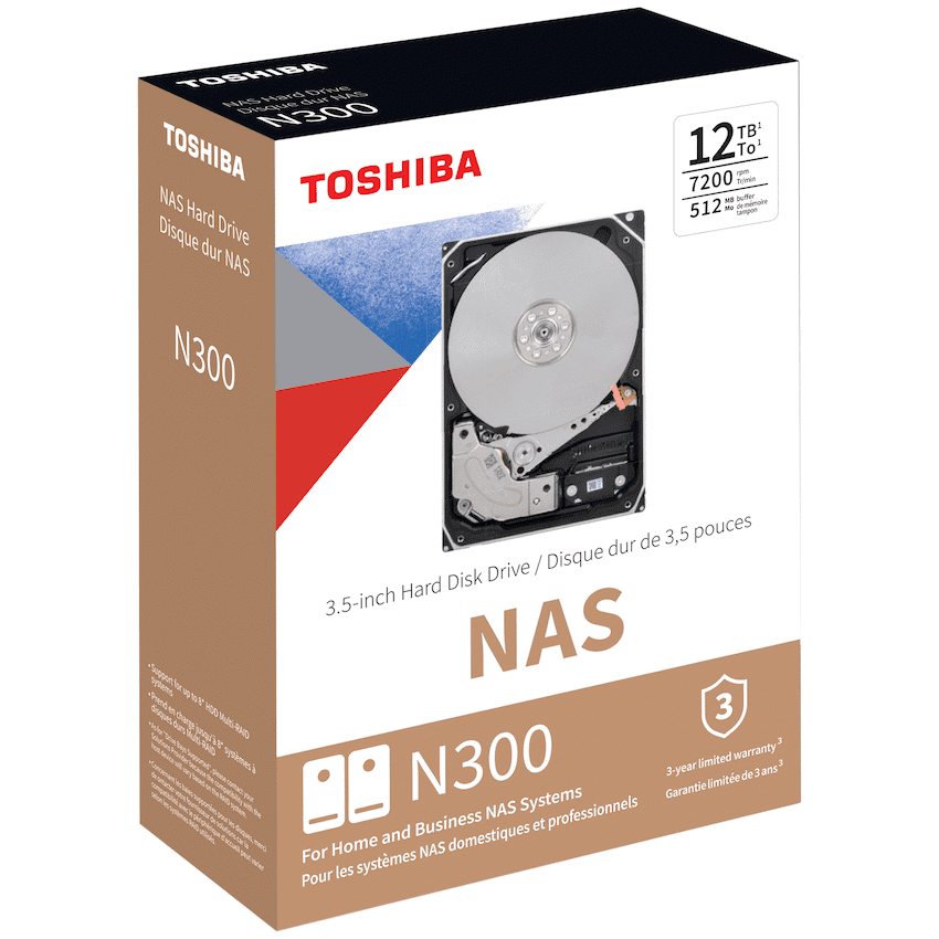 Toshiba N300 NAS Hard Drive 12tb SATA III (512mb/7200rpm) 2