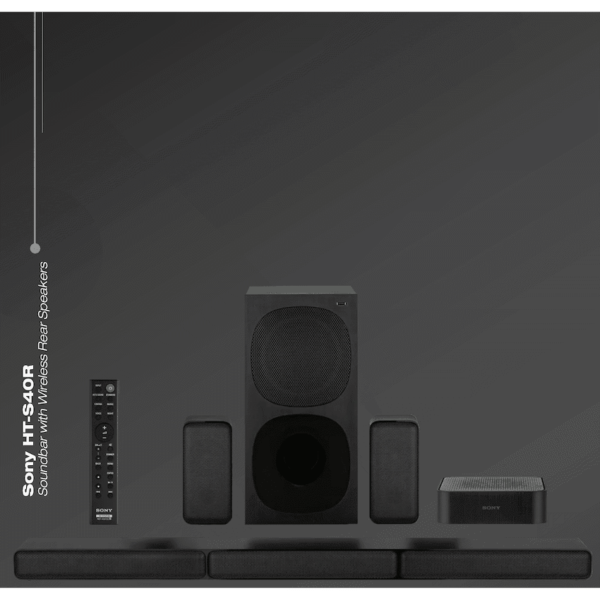 Sony HT-S40R 600w 5.1ch Soundbar with Wireless Rear Speakers 4