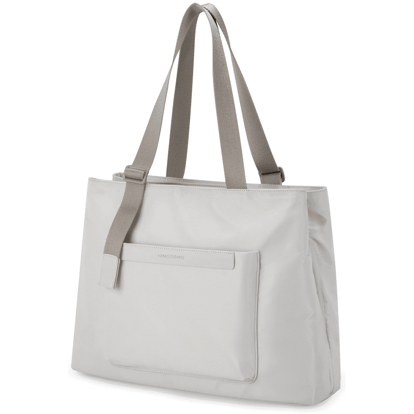 Kingsons Echo Ladies 15.6" Laptop Tote Bag Beige 2