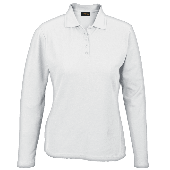 175g Pique Knit Long Sleeve Golfer Ladies 4