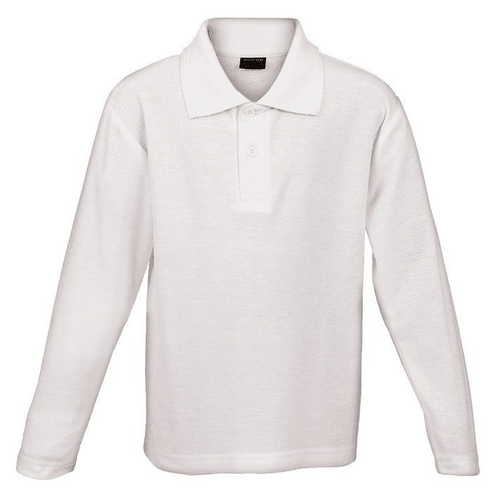 175g Pique Knit Long Sleeve Golfer Kiddies 2