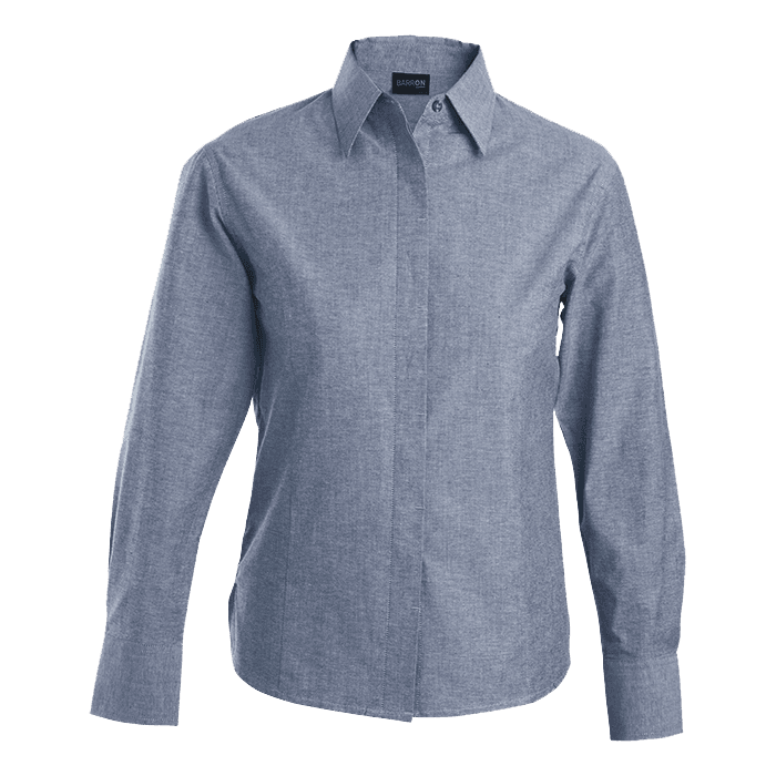 Oxford Blouse Long Sleeve Ladies 3