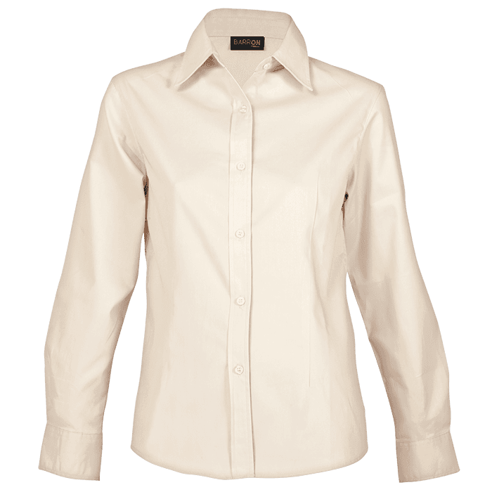 Brushed Cotton Twill Blouse Long Sleeve Ladies