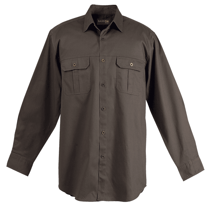 Bush Shirt Long Sleeve Mens 3