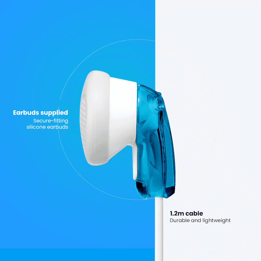 Sony MDR-E9LP Stereo Earbuds (Blue) 3