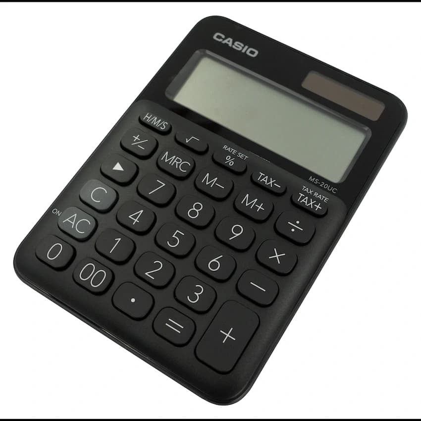 Casio MS-20UC - Desktop Calculator 12-Digit - Black 4