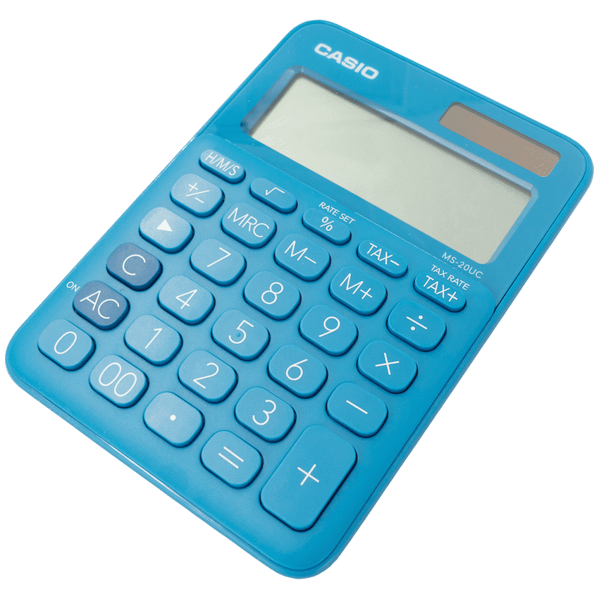 Casio MS-20UC - Desktop calculator 12 Digit - Blue 2