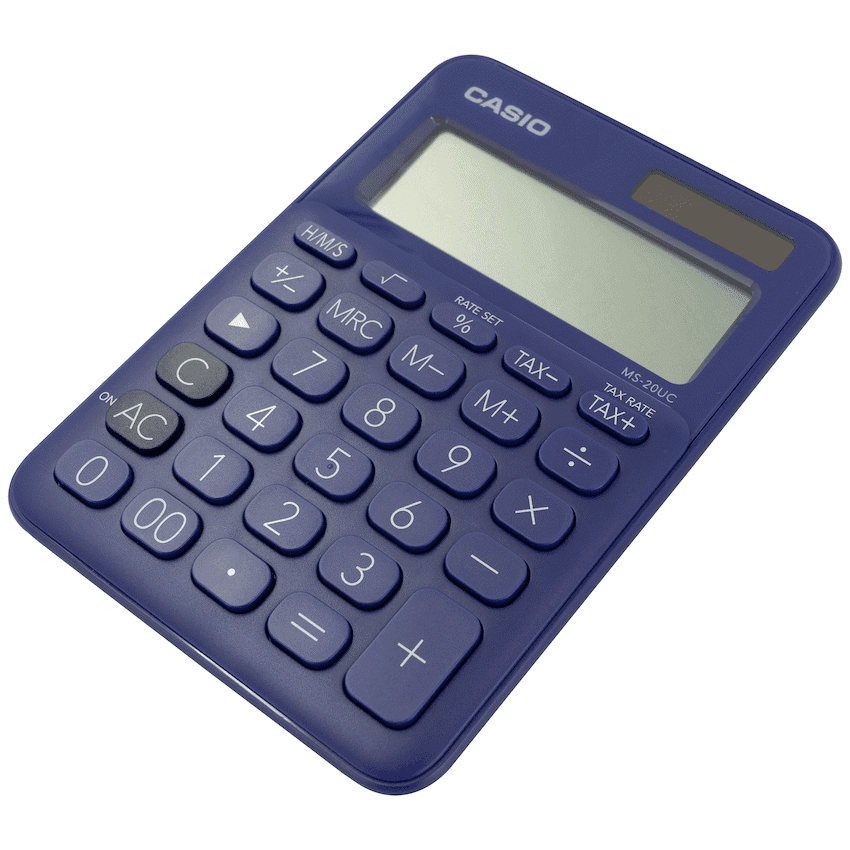 Casio MS-20UC - Desktop Calculator 12-Digit - Purple 4