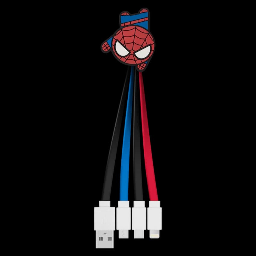 Marvel 3-in-1 Charging Cable - Spider-Man