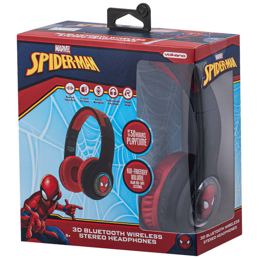 Marvel Spider-Man 3D Bluetooth Headphones 5