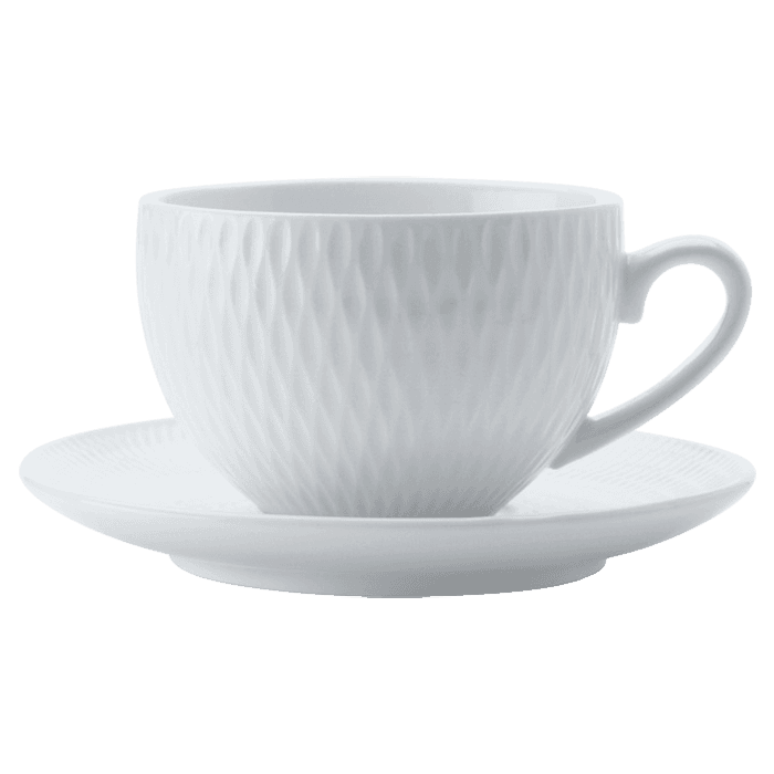 White Basics Diamonds Demi Cup and Saucer 90ml