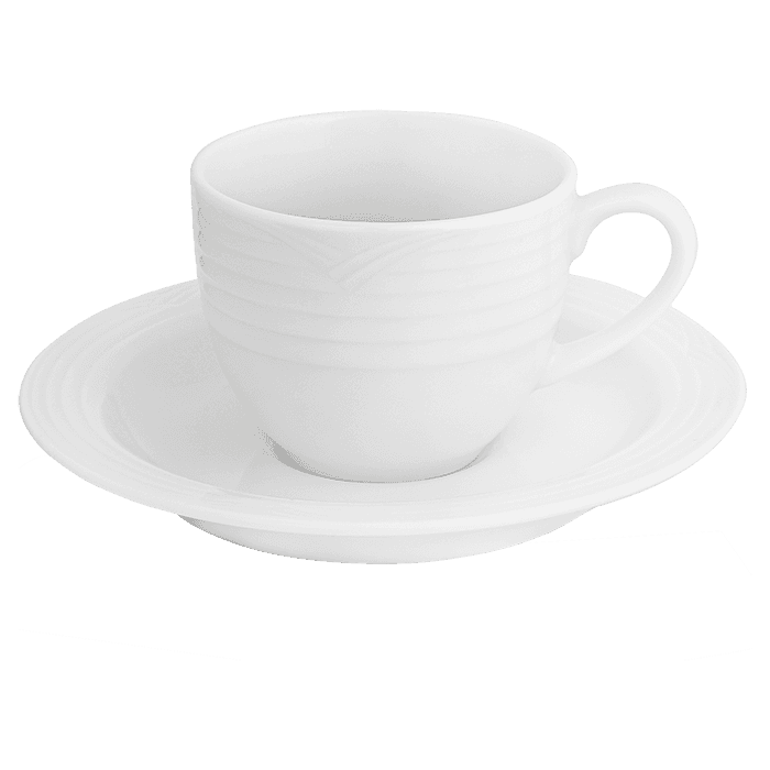 Arctic White Espresso Stackable Cup and Saucer 100ml