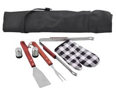 Wooden Braai Set Apron 2