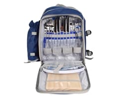 4-Person Picnic Backpack and Blanket Set 4
