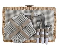 2-Person Wicker Picnic Basket 5