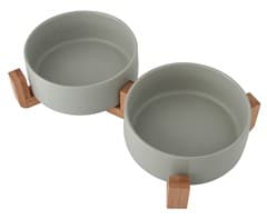 2-Piece Pet Bowl & Stand 1